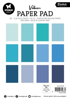 Studio Light Paper Pad (A5) - Vellum / Shades of Blue